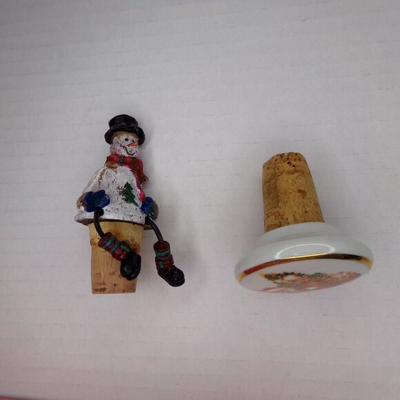 Reutter Santa Claus Porcelain 3 Bottle Stopper Cork Closure W Germany - Picture 14 of 15